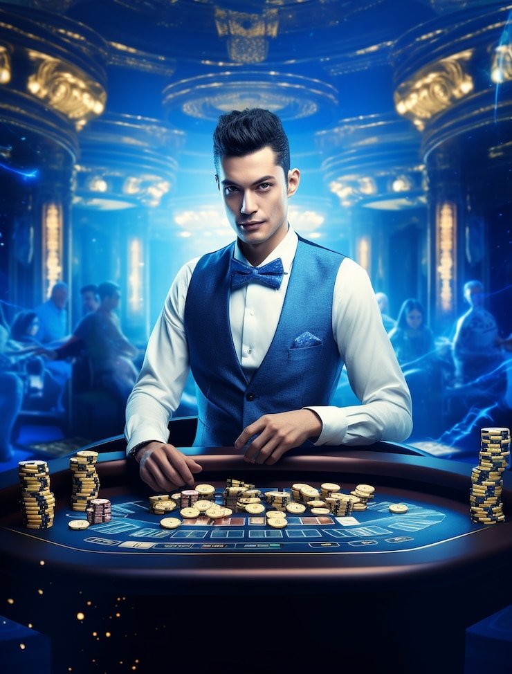 Antarmuka taruhan Lightning Baccarat dengan pilihan Banker Player dan Tie
